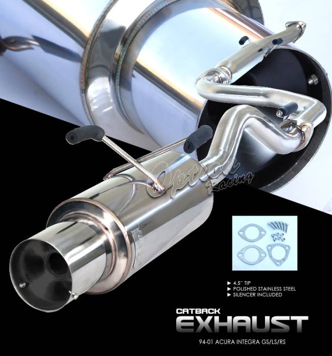 OptionRacing - Acura Integra Option Racing Cat-Back Exhaust - 41-10102