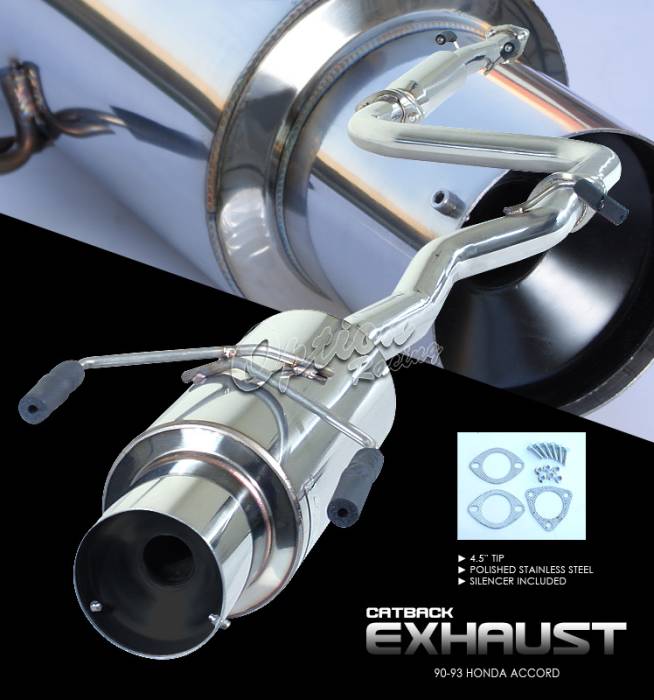 OptionRacing - Honda Accord Option Racing Cat-Back Exhaust - 41-20106