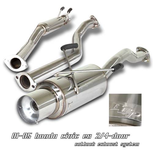 OptionRacing - Honda Civic Option Racing Cat-Back Exhaust - 41-20110
