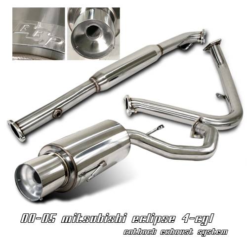 OptionRacing - Mitsubishi Eclipse Option Racing Cat-Back Exhaust - 41-35122