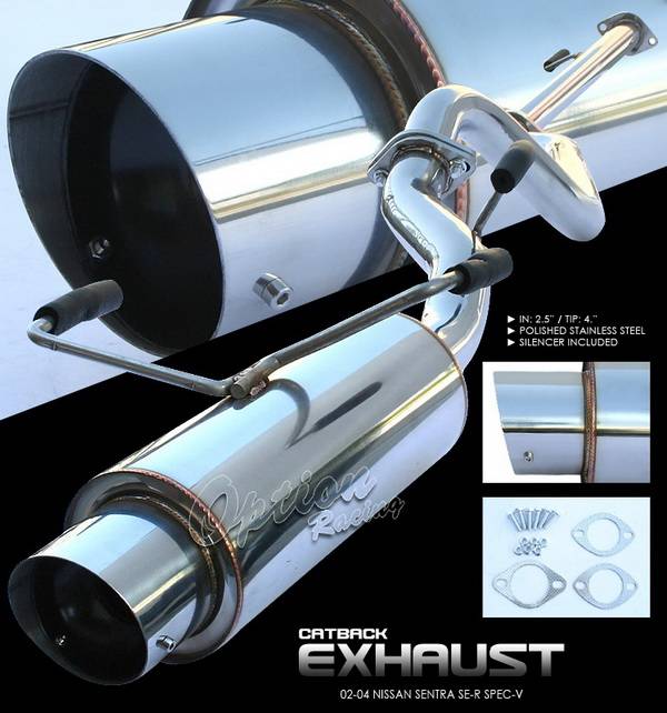 OptionRacing - Nissan Sentra Option Racing Cat-Back Exhaust System - 41-36147