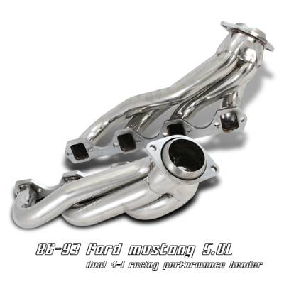 OptionRacing - Ford Mustang Option Racing Racing Exhaust Header - 43-18113