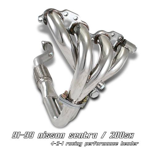 OptionRacing - Nissan 200SX Option Racing Racing Exhaust Header - 43-36128