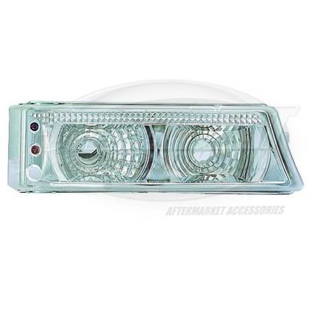 I-Tech - I-Tech Diamond Back Corner Lense - Black with 2 Extra Amber LEDs - 10CL2003FBEJM