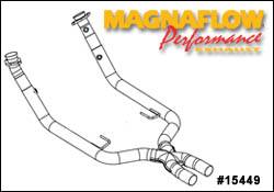 MagnaFlow - MagnaFlow Transition Front Section Tru-X Crossover Pipe - 15449