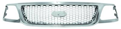 In Pro Carwear - Ford F150 IPCW Chrome Grille with Honeycomb - CWG-FD1607I0C