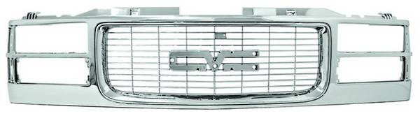 In Pro Carwear - GMC Yukon IPCW Chrome Grille - Dual Sealed Beam - CWG-GR0307M0C