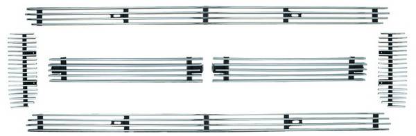 In Pro Carwear - Ford Superduty IPCW Billet Grille - Bolt-On - 6PC - CWOB-9904SDA