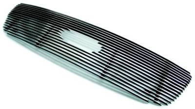 In Pro Carwear - Ford F150 IPCW Billet Grille - Bolt-On with Logo Hole - 2 Bars - CWOB-99FDBL