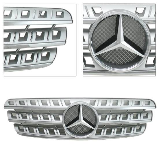 MotorBlvd - MERCEDES-BENZ W163 ML-CLASS CHROME GRILLE AND EMBLEM