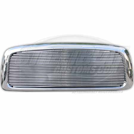 Macro Automotive - Macro Automotive Chrome Metal Grille Full Opening Stainless Steel Tube Insert - ZSFD99SDT