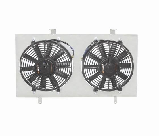 Mishimoto - Ford Mustang Mishimoto Dual High Flow 12 inch Fans with Lightweight Aluminum Shroud Kit - 80221