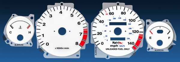 Matrix - Reverse Speed Glo Gauges - 11074