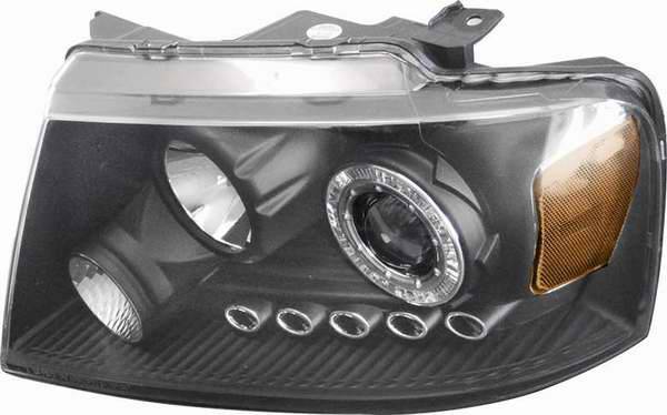 Matrix - Clear Projector Headlights with Black Housing and Halo Ring - 91199