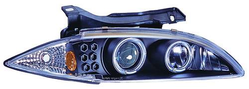 In Pro Carwear - Chevrolet Cavalier IPCW Headlights - Projector with Rings & Corners - 1 Pair - CWS-327B2