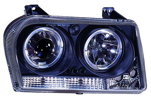 In Pro Carwear - Chrysler 300 IPCW Headlights - Projector with Rings - 1 Pair - CWS-413B2