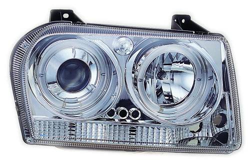 In Pro Carwear - Chrysler 300 IPCW Headlights - Projector with Rings - 1 Pair - CWS-413C2