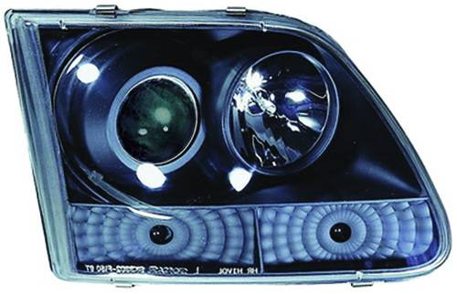 In Pro Carwear - Ford F250 IPCW Headlights - Projector with Rings - 1 Pair - CWS-501B2