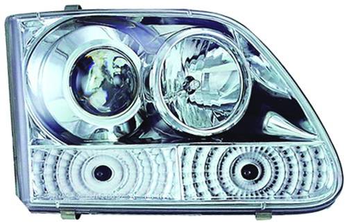 In Pro Carwear - Ford F250 IPCW Headlights - Projector with Rings - 1 Pair - CWS-501C2