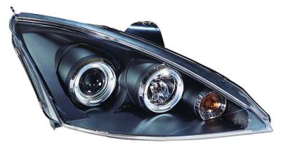 In Pro Carwear - Ford Focus IPCW Headlights - Projector with Rings - 1 Pair - CWS-525B2