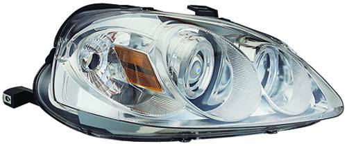 In Pro Carwear - Honda Civic IPCW Headlights - Projector with Rings with Amber Reflector - 1 Pair - CWS-730C2