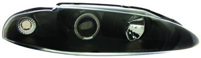 In Pro Carwear - Mitsubishi Eclipse IPCW Headlights - Projector with Rings - 1 Pair - CWS-903B2