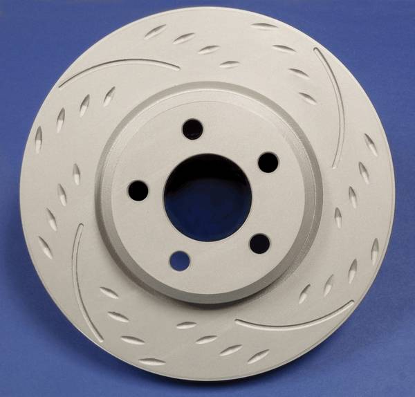 SP Performance - Nissan Sentra SP Performance Diamond Slot Solid Rear Rotors - D32-6157