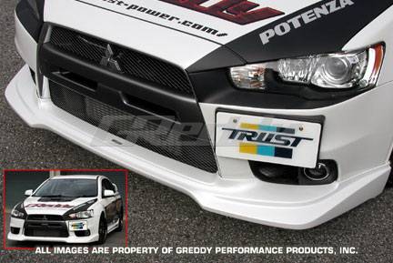 Greddy - Mitsubishi Lancer Greddy Aero Front Lip - Urethane - 17030014