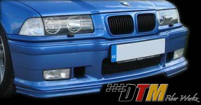 M-Sport Style Front Bumper Grille Cover For 1992-1999 BMW E36 3 Series / M3 | Unpainted Black
