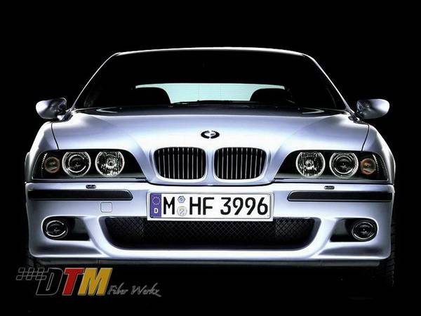 DTM Fiberwerkz - BMW 5 Series DTM Fiberwerkz OEM M5 Style Front Bumper - E39M5FRT