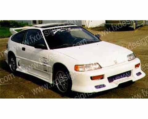 FX Designs - Honda CRX FX Design Combat Style Front Bumper Cover - FX-309