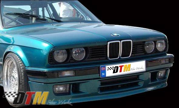 DTM Fiberwerkz - BMW 3 Series DTM Fiberwerkz M-Tech II Style Front Apron - E30 Mtech II