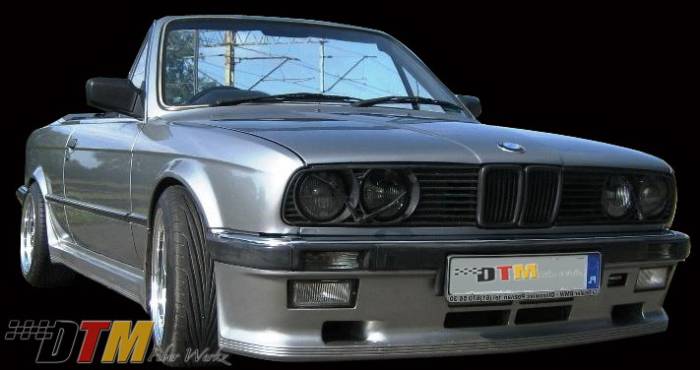 DTM Fiberwerkz - BMW 3 Series DTM Fiberwerkz Euro M-Tech I Style Front Apron - E30 Euro Mte