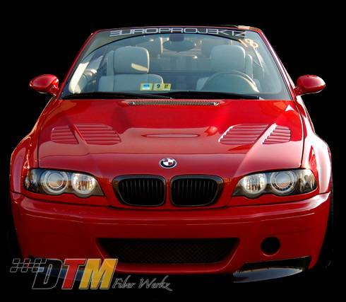 DTM Fiberwerkz - BMW 3 Series DTM Fiberwerkz CSL V1 Style Front Bumper - E46 CSL V1 S