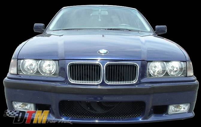 DTM Fiberwerkz - BMW 3 Series DTM Fiberwerkz OEM M3 Style Front Bumper - E36 OEM M3 S