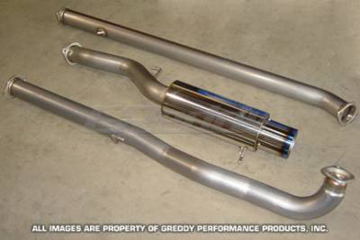 Greddy - Mitsubishi Lancer Greddy Competition Ti-C Turbo-Back Exhaust System with Downpipe - 10138000