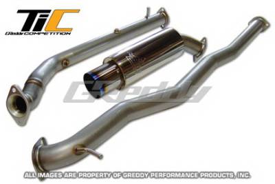 Greddy - Mitsubishi Lancer Greddy Competition Ti-C Turbo-Back Exhaust System with Downpipe - 10138001