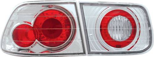 In Pro Carwear - Honda Civic 2DR IPCW Taillights - Crystal Eyes - M3 Style with LED Turn - 1PC - CWT-729C2