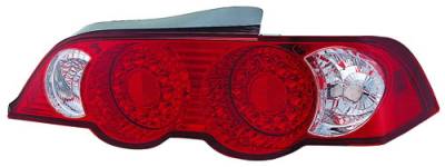 In Pro Carwear - Acura RSX IPCW Taillights - LED - Ruby Red - 1 Pair - LEDT-109R2