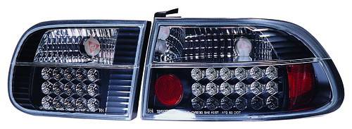 In Pro Carwear - Honda Civic 2DR & 4DR IPCW Taillights - LED - 1 Pair - LEDT-727B2