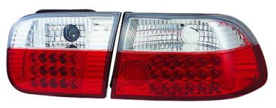 In Pro Carwear - Honda Civic 2DR & 4DR IPCW Taillights - LED - 1 Pair - LEDT-727R2