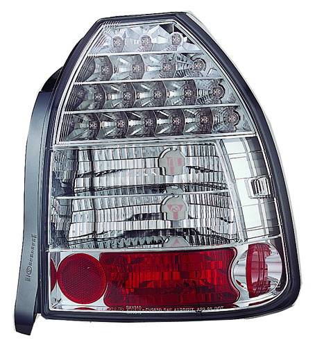 In Pro Carwear - Honda Civic HB IPCW Taillights - LED - 1 Pair - LEDT-730C2