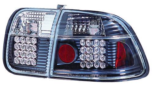 In Pro Carwear - Honda Civic 4DR IPCW Taillights - LED - 1 Pair - LEDT-732B2