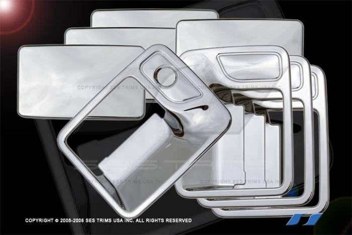 SES Trim - Ford F250 SES Trim ABS Chrome Door Handles - DH113-4
