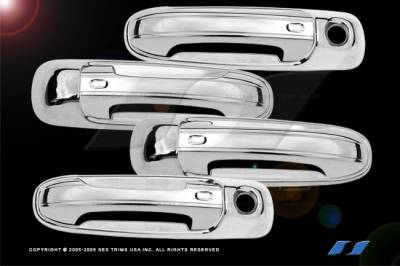 SES Trim - Dodge Ram SES Trim ABS Chrome Door Handles - with Passenger Keyhole - DH144-4K