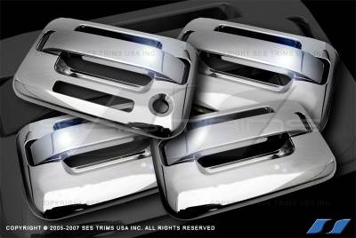 SES Trim - Ford F150 SES Trim ABS Chrome Door Handles - with Keyless entry - DH509-4