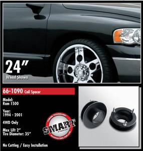 ReadyLift - ReadyLift Coil Spacer Suspension Leveling Kit - 2 Inch Lift 35 Inch Max Tire Dia