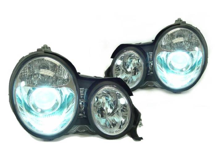 Euro - Chrome - HID Xenon Euro Headlights 00-02