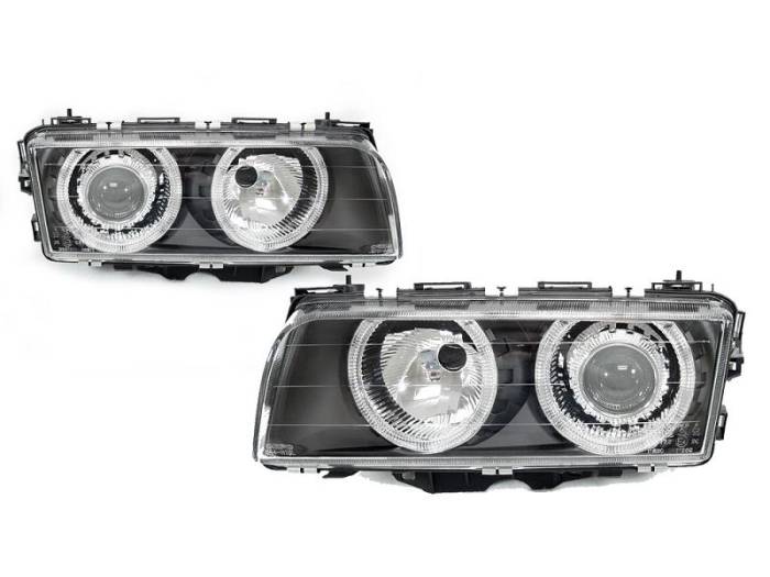 Euro - E38 95-98 Angel Eyes Headlights