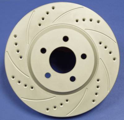 SP Performance - Acura Integra SP Performance Cross Drilled and Slotted Solid Rear Rotors - F19-1954